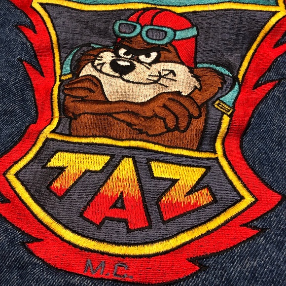 ACME CLOTHING CO Vintage Harley-Davidson ‘TAZ’ Looney Tunes Denim Jean J… - Picture 9 of 13